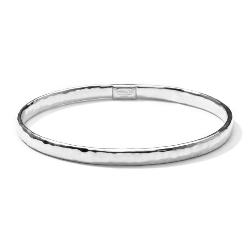 Ippolita Classico Sterling Silver Flat Hammered Bangle