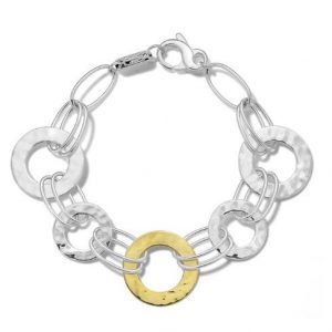 Ippolita Chimera Classico Crinkle Hammered Disc Bracelet BRACELET Bailey's Fine Jewelry