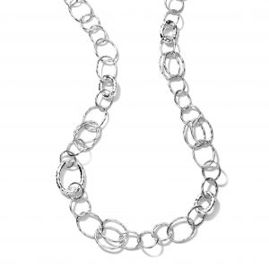 Ippolita Sterling Silver Glamazon Bastile Element Link Chain NECKLACE Bailey's Fine Jewelry