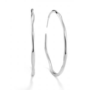 Ippolita Sterling Silver #4 Squiggle Hoops EARRING Bailey's Fine Jewelry
