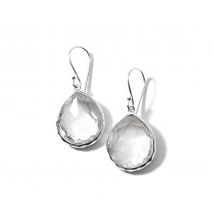 Ippolita Sterling Silver Rock Candy Teardrop Earrings in Clear Quartz EARRING Bailey's Fine Jewelry