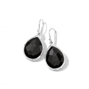 Ippolita Black Onyx Teardrop Earrings in Sterling Silver EARRING Bailey's Fine Jewelry