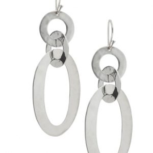 Ippolita Sterling Silver Roma Links Triple Oval Earrings. EARRING Bailey's Fine Jewelry