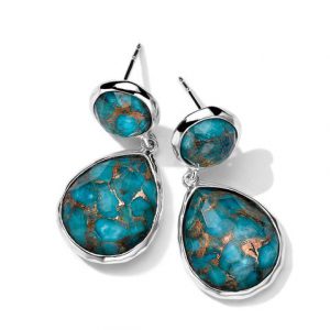 Ippolita Rock Candy 2-Stone Earrings in Bronze Turquoise EARRING Bailey's Fine Jewelry