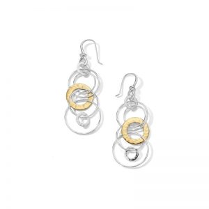 Ippolita Chimera Jet Set Earrings in Sterling Silver and 18kt Yellow Gold EARRING Bailey's Fine Jewelry