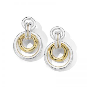 Ippolita Chimera Jet Set Post Earrings in Sterling Silver and 18kt Yellow Gold EARRING Bailey's Fine Jewelry