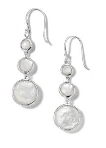 Ippolita Lollipop Sterling Silver Lollitini 3-Stone Drop Earrings in Mother-of-Pearl EARRING Bailey's Fine Jewelry