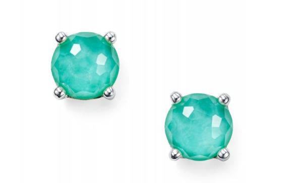 Ippolita Rock Candy Sterling Silver Single Stud Earring in Turquoise