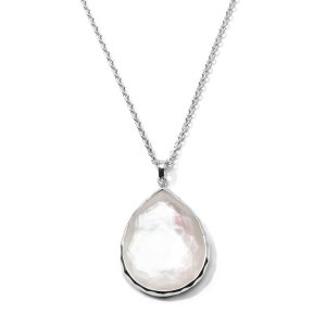Ippolita Sterling Silver Rock Candy Large Teardrop Pendant Necklace in Mother of Pearl Doublet NECKLACE Bailey's Fine Jewelry