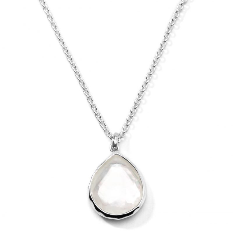Ippolita Sterling Silver Rock Candy Teardrop Pendant Necklace in Mother of Pearl