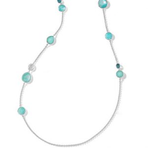 Ippolita Rock Candy Sterling Silver Mixed Stone Long Necklace in Waterfall NECKLACE Bailey's Fine Jewelry
