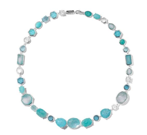 Ippolita Rock Candy Sterling Silver All Stone Necklace in Waterfall