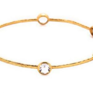 Julie Vos 24kt Yellow Gold Plate Milano Bangle Bracelet BRACELET Bailey's Fine Jewelry