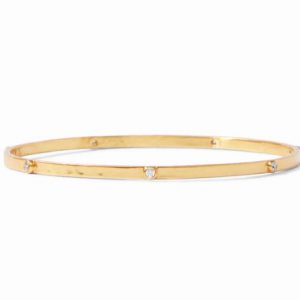 Julie Vos 24kt Yellow Gold Plate Crescent Bangle BRACELET Bailey's Fine Jewelry