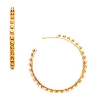 Julie Vos 24kt Yellow Gold Plate Large SoHo Hoop Earrings EARRING Bailey's Fine Jewelry