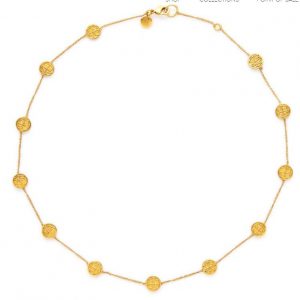Julie Vos 24kt Yellow Gold Plate Valencia Delicate Station Necklace NECKLACE Bailey's Fine Jewelry
