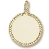 Small Rope Disc Charm