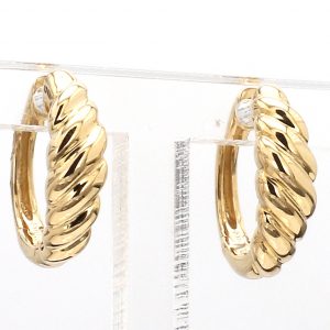 Bailey’s Heritage Collection Gold Croissant Huggie Hoop Earrings EARRING Bailey's Fine Jewelry