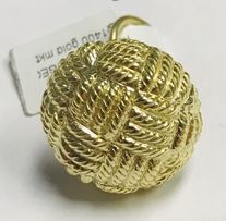 14kt Yellow Gold Basket Weave Clip On Earrings EARRING Bailey's Fine Jewelry