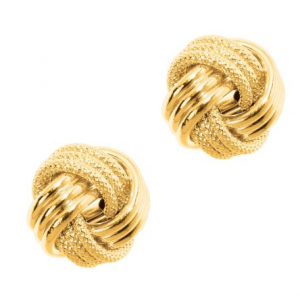 Large Love Knot Stud Earring in 14k Yellow Gold EARRING Bailey's Fine Jewelry