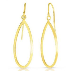 Teardrop Drop Earrings in 14k Yellow Gold EARRING Bailey's Fine Jewelry
