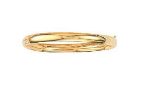 Domed Polished Bangle in 14kt Yellow Gold BRACELET Bailey's Fine Jewelry