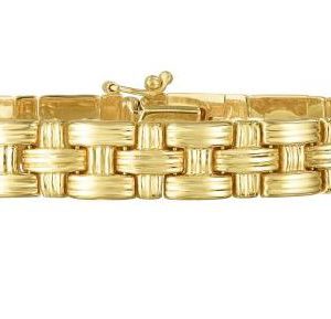 Woven Bracelet in 14k Yellow Gold BRACELET Bailey's Fine Jewelry