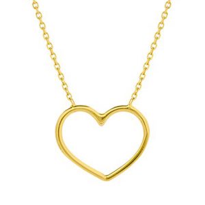 Bailey’s Goldmark Collection Open Heart Necklace in 14k Yellow Gold NECKLACE Bailey's Fine Jewelry