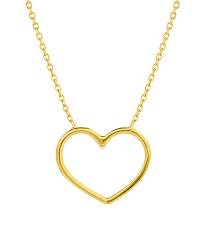 Bailey's Goldmark Collection Open Heart Necklace in 14k Yellow Gold
