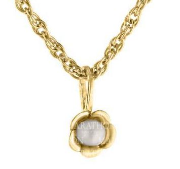 Bailey's Children's Collection Pearl Flower Pendant Necklace