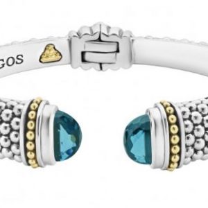 Lagos Caviar Blue Topaz Cuff Bracelet BRACELET Bailey's Fine Jewelry