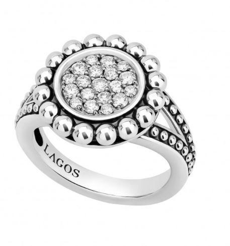 Lagos Caviar Spark Diamond Ring