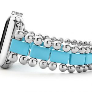 Lagos Smart Caviar Blue Ceramic Watch Bracelet, 38-44mm WATCH Bailey's Fine Jewelry