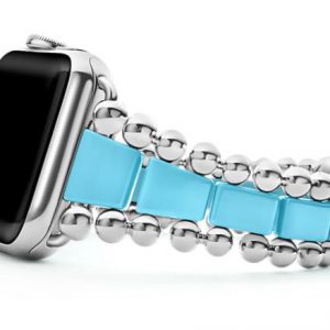 Lagos Smart Caviar Blue Ceramic Watch Bracelet, 42-44mm WATCH Bailey's Fine Jewelry