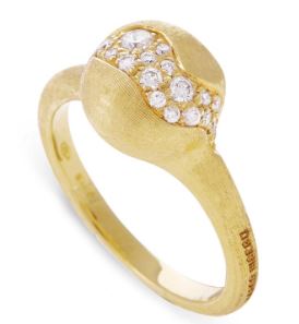 Marco Bicego Africa Collection 18k Yellow Gold and Diamond Small Ring RINGS Bailey's Fine Jewelry