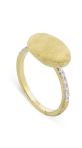 Marco Bicego Siviglia Grande Yellow Gold and Diamond East West Ring RINGS Bailey's Fine Jewelry