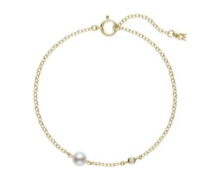 Mikimoto Akoya A+ Pearl Bracelet with Diamond BRACELET Bailey's Fine Jewelry