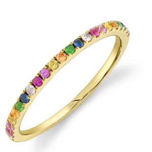 Bailey’s Goldmark Collection Rainbow Sapphire Ring in 14k Yellow Gold RINGS Bailey's Fine Jewelry