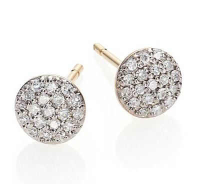 Phillips House Infinity Stud Earrings with Diamonds