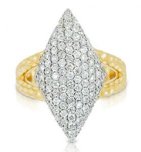 Phillips House Contrast Triangle in 14k Yellow Gold RINGS Bailey's Fine Jewelry