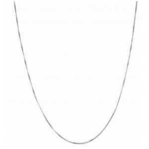 Sterling Silver Classic Box Chain Necklace NECKLACE Bailey's Fine Jewelry