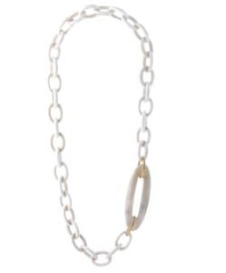 Italian Bone Oval Link Necklace NECKLACE Bailey's Fine Jewelry