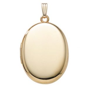 Gold Filled Oval Locket Pendant Necklace NECKLACE Bailey's Fine Jewelry