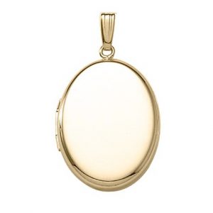 Oval Locket in 14k Yellow Gold Filled Necklace NECKLACE Bailey's Fine Jewelry