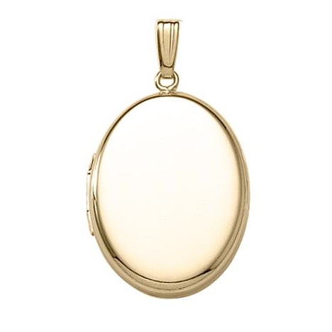 Oval Locket in 14k Yellow Gold Filled Necklace