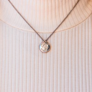 Silver Initial Circle Pendant NECKLACE Bailey's Fine Jewelry