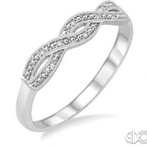 Diamond Infinity Ring in Sterling Silver RINGS Bailey's Fine Jewelry