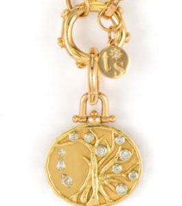Three Stories Jewelry Engraved Tree of Life Pendant ENHANCER Bailey's Fine Jewelry