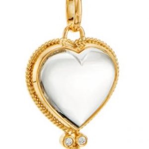 Temple St Clair Rock Crystal Heart Pendant ENHANCER Bailey's Fine Jewelry