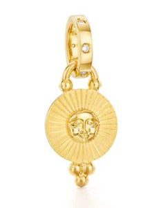 Temple St. Clair Mini Sole Pendant with Diamonds ENHANCER Bailey's Fine Jewelry